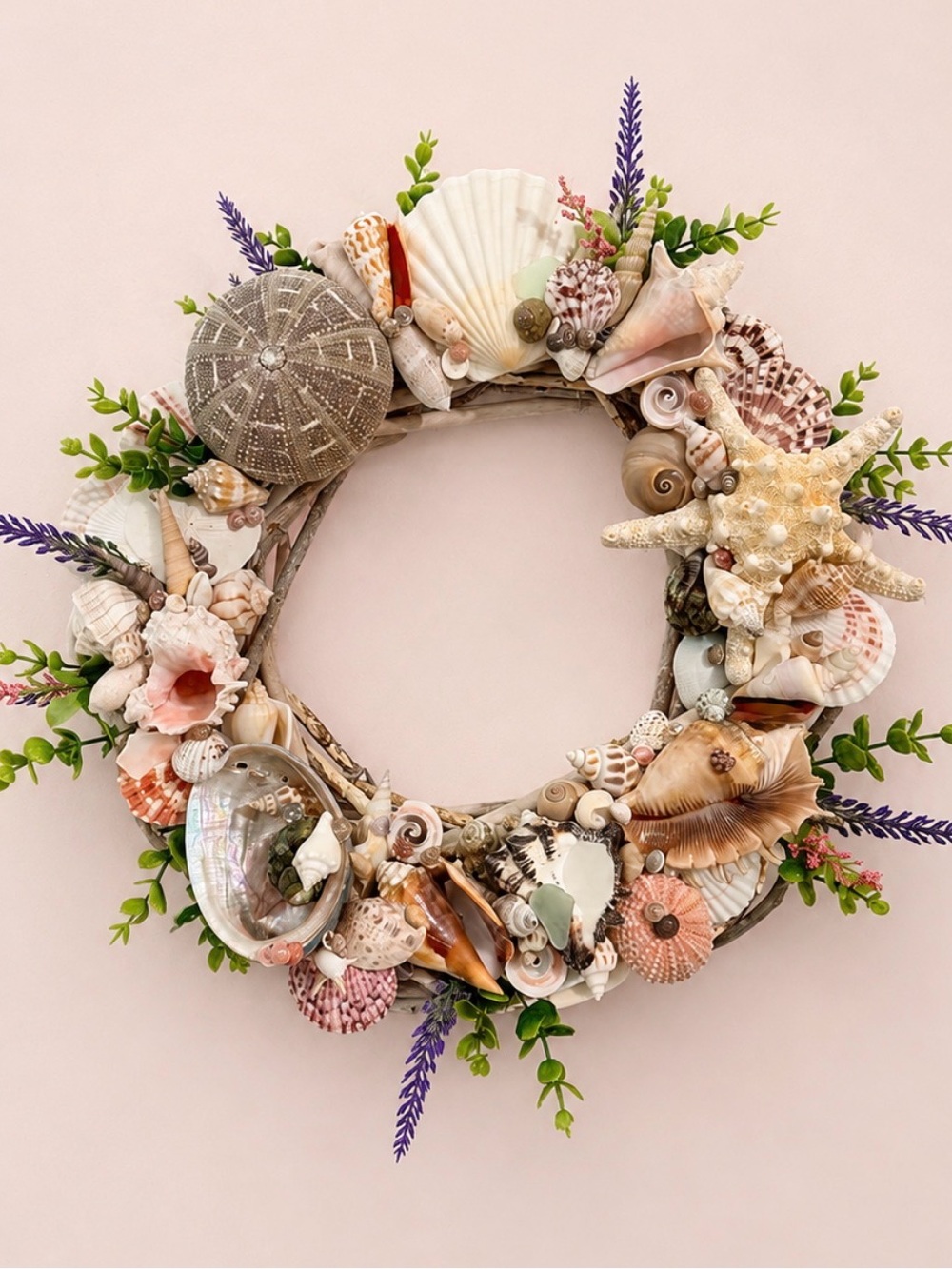 SeaShell Wreath | Coastal Decor | Beach Cottage | Handcrafted